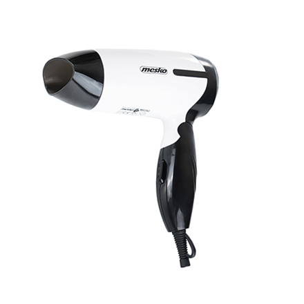 Mesko MS 2262 – 1,000 W hair dryer, 2 temperature settings, black/white