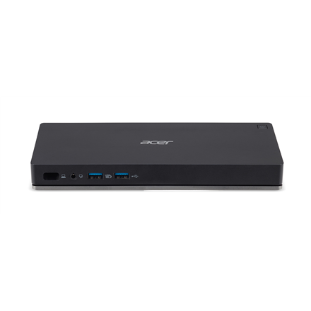 Acer USB-C Dock II – prijungimo stotelė su EU maitinimo laidu, RJ45, 2 × USB 3.0, juoda