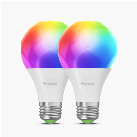 Nanoleaf Essentials Smart A60 Bulb Matter WiFi 900Lm 2700-6500K, 2pcs pack E27 9 W RGBCW