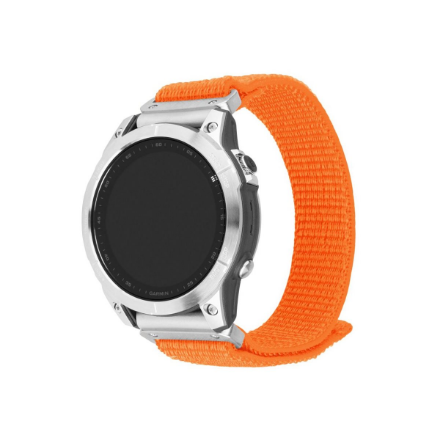 FIXED Sporty FIXNST2-QF26MM-OR – nailoninis laikrodžio dirželis, Garmin QuickFit 26 mm, Garmin watches, 160–210 mm, oranžinis