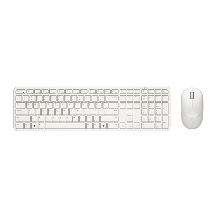Dell Pro 5 KM526 Keyboard and Mouse Set Wireless Mouse included Batteries included Russian Wireless connection Light Ash