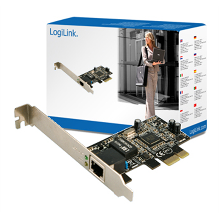 LogiLink PC0029A – Gigabit Ethernet PCIe tinklo plokštė
