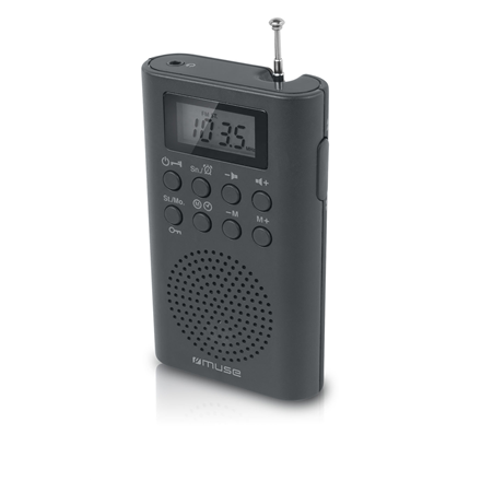 Muse M-03 R – kišeninis radijas, juodas