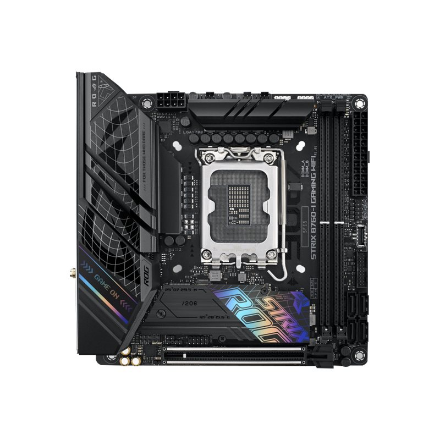 Asus ROG STRIX B760-I GAMING WIFI Processor family Intel Processor socket LGA1700 DDR5 SDRAM Supported hard disk drive interfaces M.2, SATA Number of SATA connectors 4