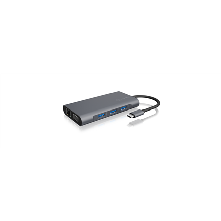 Raidsonic Icy Box IB-DK4040-CPD USB Type-C™ prijungimo stotelė su dviem vaizdo sąsajomis