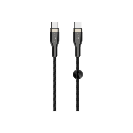 FIXED FIXDB-CC2-BK – pintas USB-C–USB-C kabelis, 2 m, 100 W, juodas