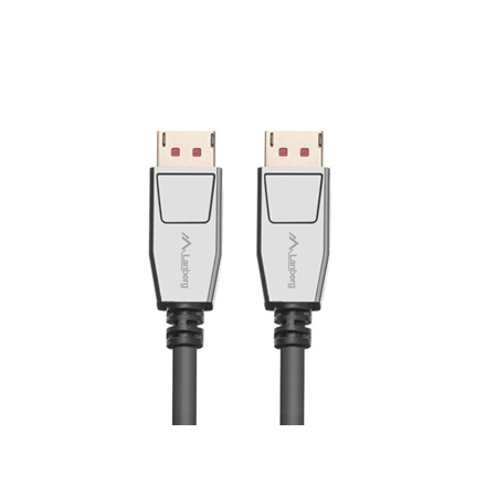 Lanberg CA-DPDP-20CU-0010-BK – 1 m DisplayPort kištukas–kištukas 20 kontaktų v1.4 laidas, 8K 60 Hz