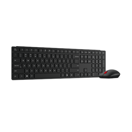 Lenovo Multi-Mode Pro 6000 Keyboard and Mouse Set Wireless Mouse included Bluetooth Estonian Eclipse Black