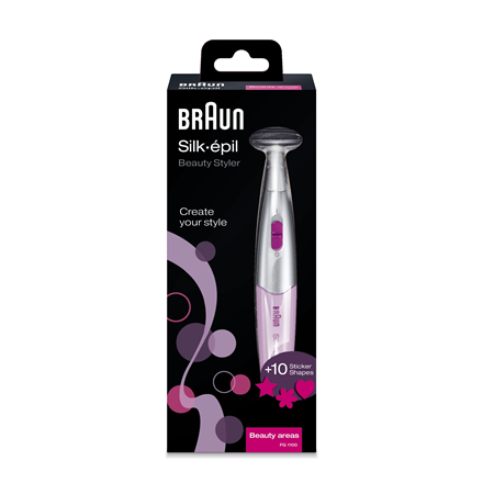 Braun SilkFinish FG1100 – tikslusis trimeris, 1 galios lygis, AAA, rožinis