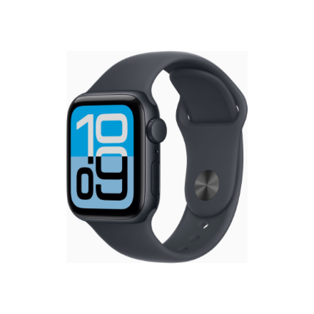 Apple (Apple Watch SE 3 GPS + Cellular 40mm Midnight Aluminium Case with Midnight Sport Band - M/L)