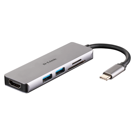 D-Link DUB-M530 – 5-in-1 USB-C šakotuvas su HDMI ir SD / microSD kortelių skaitytuvu