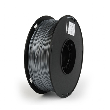 Flashforge PLA-plus gija 1.75 mm skersmens 1kg/ritė sidabrinė