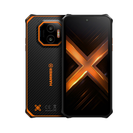 Hammer Energy X2 Black/Orange 6.1 " IPS 1560 x 720 pixels Mediatek Dimensity 6300 Internal RAM 8 GB 256 GB microSD Dual SIM 4G 5G Main camera resolution 50 MP Android 15 5000 mAh