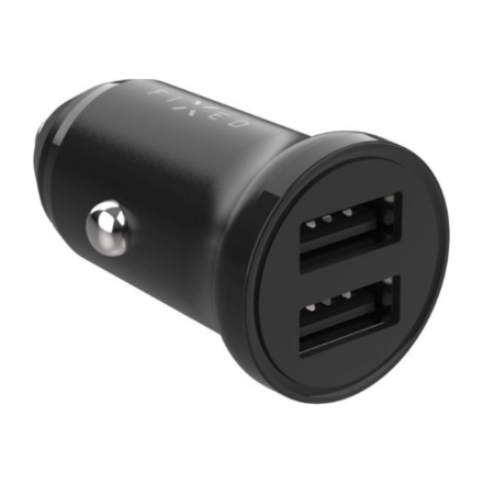 Fixed (FIXED Dual USB Car Charger 15W, Black)