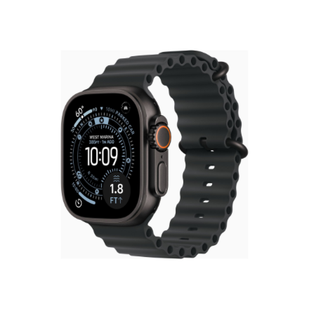 Apple Watch Ultra 3 MF0J4ET/A – GPS išmanusis laikrodis su LTPO OLED Always-On Retina ekranu, juodas titanas