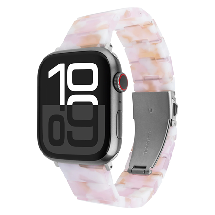 FIXED FIXREST-436-CP – epoksidinės dervos laikrodžio dirželis, 38/40/41 mm, Apple Watch, saldainių rožinės spalvos