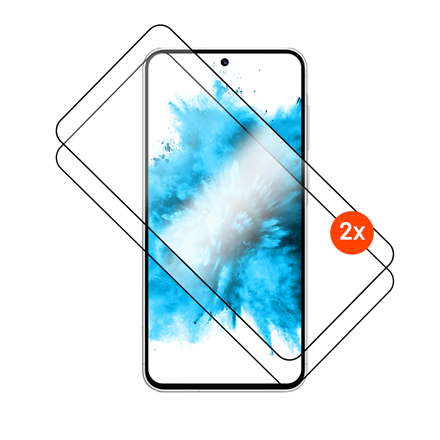 FIXED Full Cover FIXGFADA-1703-BK – 2 visą ekraną dengiančios 2.5D grūdinto stiklo apsaugos su aplikatoriumi Samsung Galaxy A57 5G, juodos