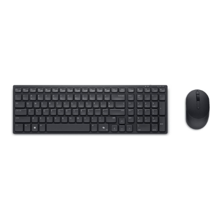 Dell Silent Keyboard and Mouse KM555 Keyboard and Mouse Set Wireless Wireless connection US International (QWERTY) Black