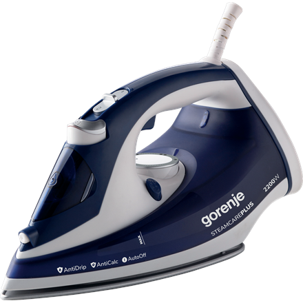 Gorenje SIH2200BLC Steam Iron 2200 W Water tank capacity 280 ml Continuous steam 30 g/min Steam boost performance 90 g/min Blue/White
