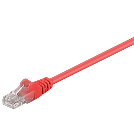 Goobay CAT 5e patch cable, U/UTP 68369 Red RJ45 male (8P8C) RJ45 male (8P8C)