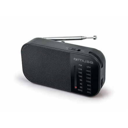 Muse M-025 R nešiojamasis radijas, juodas