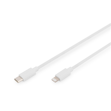 Digitus Lightning to USB-C data/charging cable DB-600109-020-W USB-C to Lightning Apple Lightning 8-pin USB C