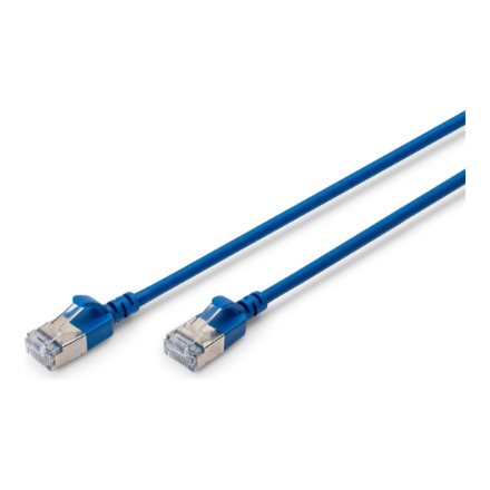 Digitus CAT 6A F-FTP Slim Patch Cable, 0.5 m DK-1632-A-005S-B Blue