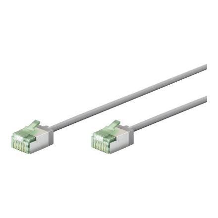 Goobay (Goobay 74343 Ultra-Flexible CAT 8.1 Patch Cable, Slim, U/FTP, 0.15 m, Grey)