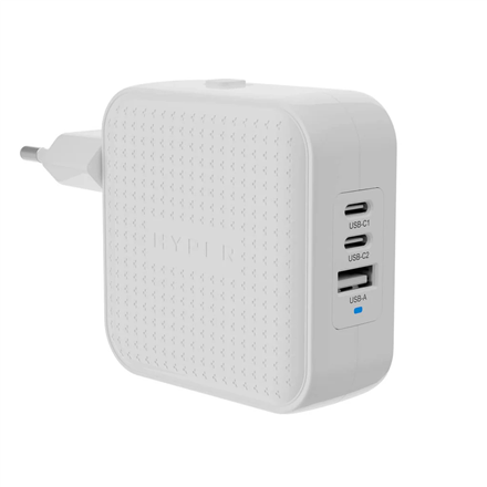 Hyper HyperJuice HJ1003WHWWGL – 70 W USB-C GaN kelioninis įkroviklis, baltas
