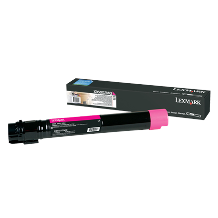 Lexmark X950X2MG – itin didelės talpos dažų kasetė, 22K, purpurinė, skirta X95x