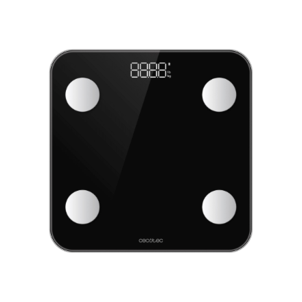 Cecotec Surface Precision Smart – išmaniosios svarstyklės, iki 180 kg, juodos spalvos