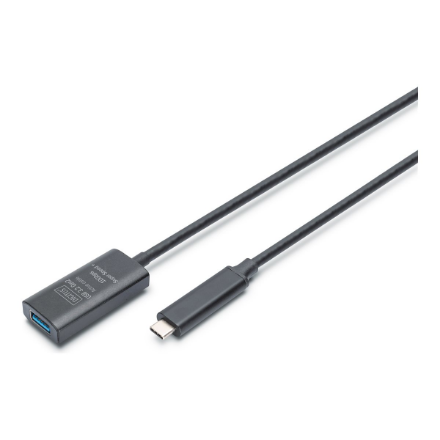 DIGITUS DA-73113 – aktyvusis USB 3.2 Gen 2 ilginamasis kabelis, 10 Gbit/s, USB-C–USB-A