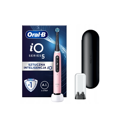 Oral-B Electric Toothbrush iO5 Series Rechargeable For adults Number of brush heads included 1 Number of teeth brushing modes 5 Pink