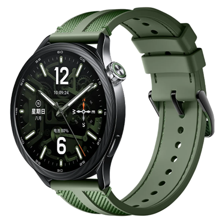 Xiaomi Watch S5 46mm BHR08IXGL – AMOLED išmanusis laikrodis, 1,48 col. ekranas, atsparus vandeniui, žalias