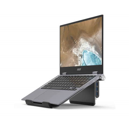 Acer 5-in-1 Docking Stand – monitoriaus stovas su prijungimo stotele, 270 × 45 × 300 mm, sidabro spalvos
