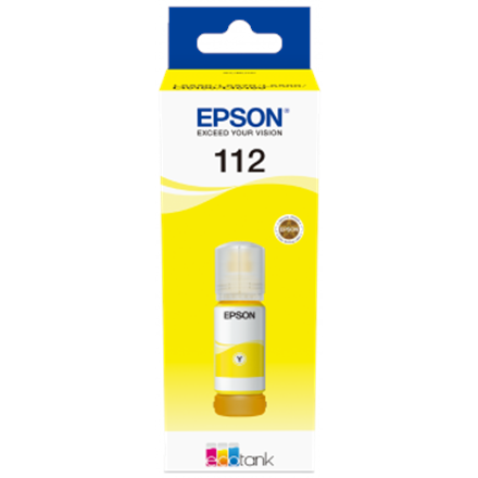 Epson 112 EcoTank rašalo buteliukas, pigmentinis geltonas