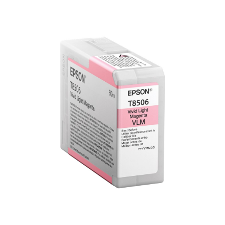 Epson C13T85060N / T8506 – Singlepack rašalo kasetė, ryški šviesiai purpurinė