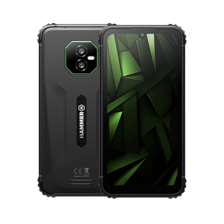 Hammer Ranger Black/Green 6 " IPS 1560 x 720 pixels Mediatek Helio G99 Internal RAM 6 GB 128 GB microSD Dual SIM 3G 4G Main camera resolution 50 MP Android 15 5000 mAh
