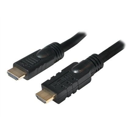 LogiLink CHA0020 – aktyvusis HDMI kištukas–kištukas laidas, 20 m, juodas