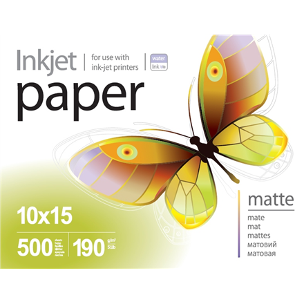 ColorWay PrintPro – matinis fotopopierius, 190 g/m², 10 × 15 cm, 500 lapų