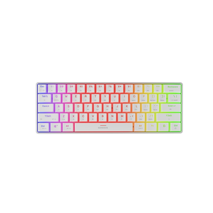 Genesis THOR 660 G2 Gaming keyboard Wireless/Wired US Tactile White