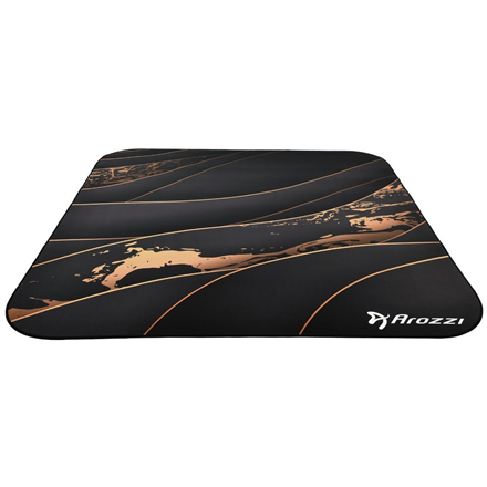 Arozzi Zona square floor mat, black/gold
