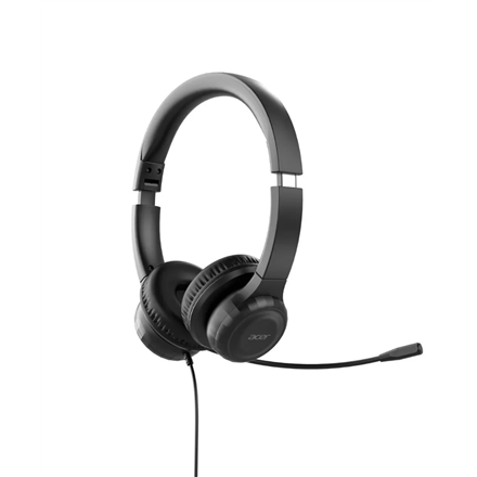 Acer Office Headset – laidinės biuro ausinės su mikrofonu, juodos