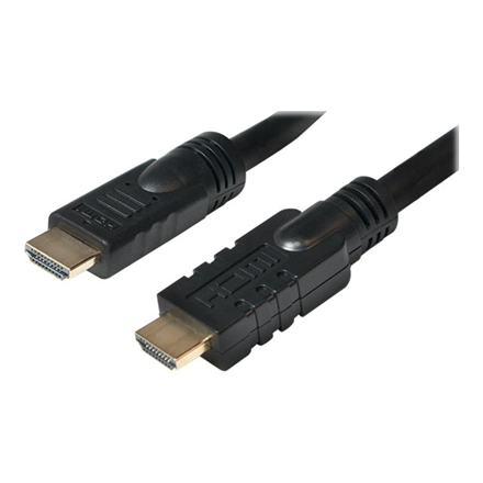LogiLink CHA0025 – aktyvusis HDMI kištukas–kištukas laidas, 25 m, juodas