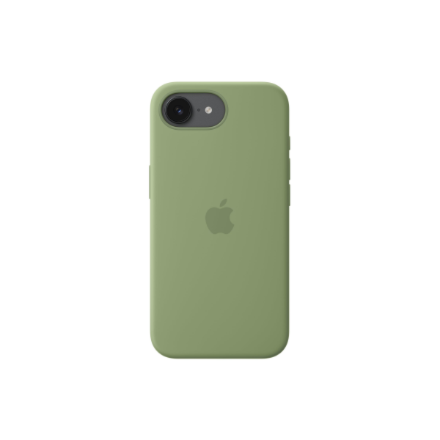 Apple MHWF4ZM/A – silikoninis dėklas, skirtas iPhone 17e su MagSafe, šviesių samanų