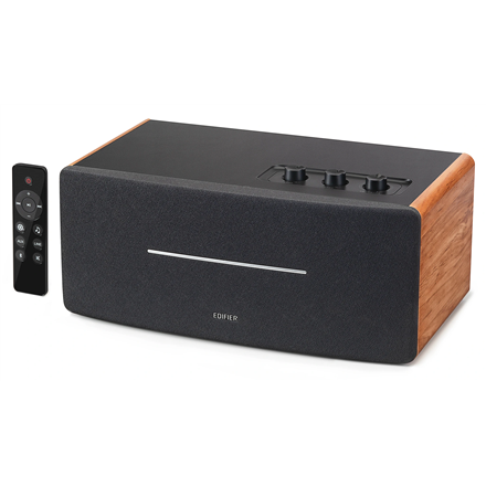 Edifier D12 – compact active Bluetooth tabletop speaker, brown