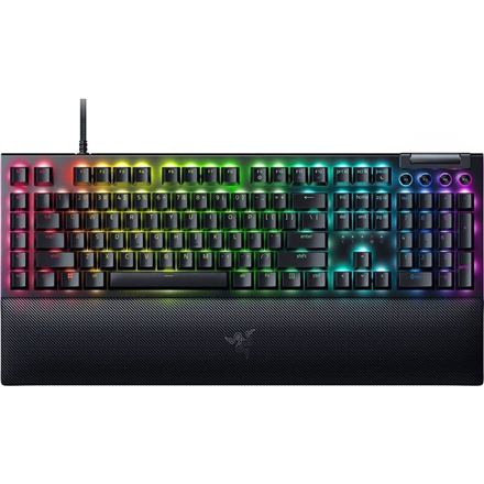 Razer BlackWidow V4 Mechanical Gaming keyboard Wired RGB LED light US Yellow Switches Black