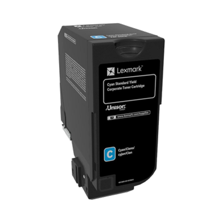 Lexmark 74C2SCE – Corporate programos dažų kasetė, žydra