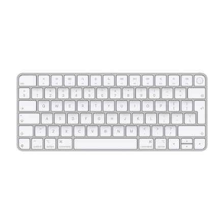 Apple Magic Keyboard with Touch ID for Mac models MXCK3Z/A Compact Keyboard Wireless Bluetooth EN White