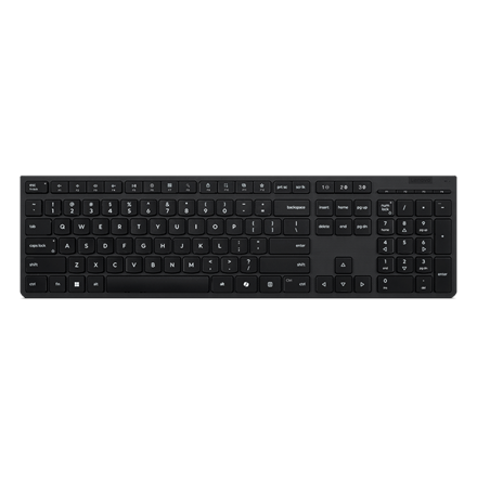 Lenovo Professional Wireless Rechargeable Keyboard Keyboard Wireless Bluetooth Nordic Grey
